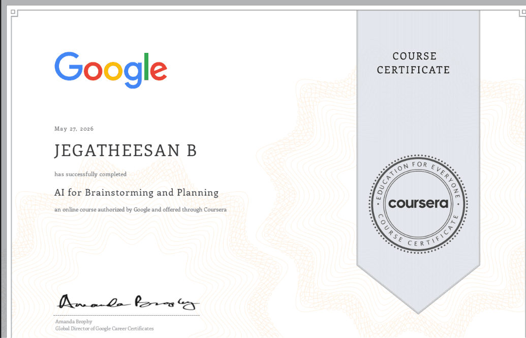 Google Cloud & Generative AI Certification
