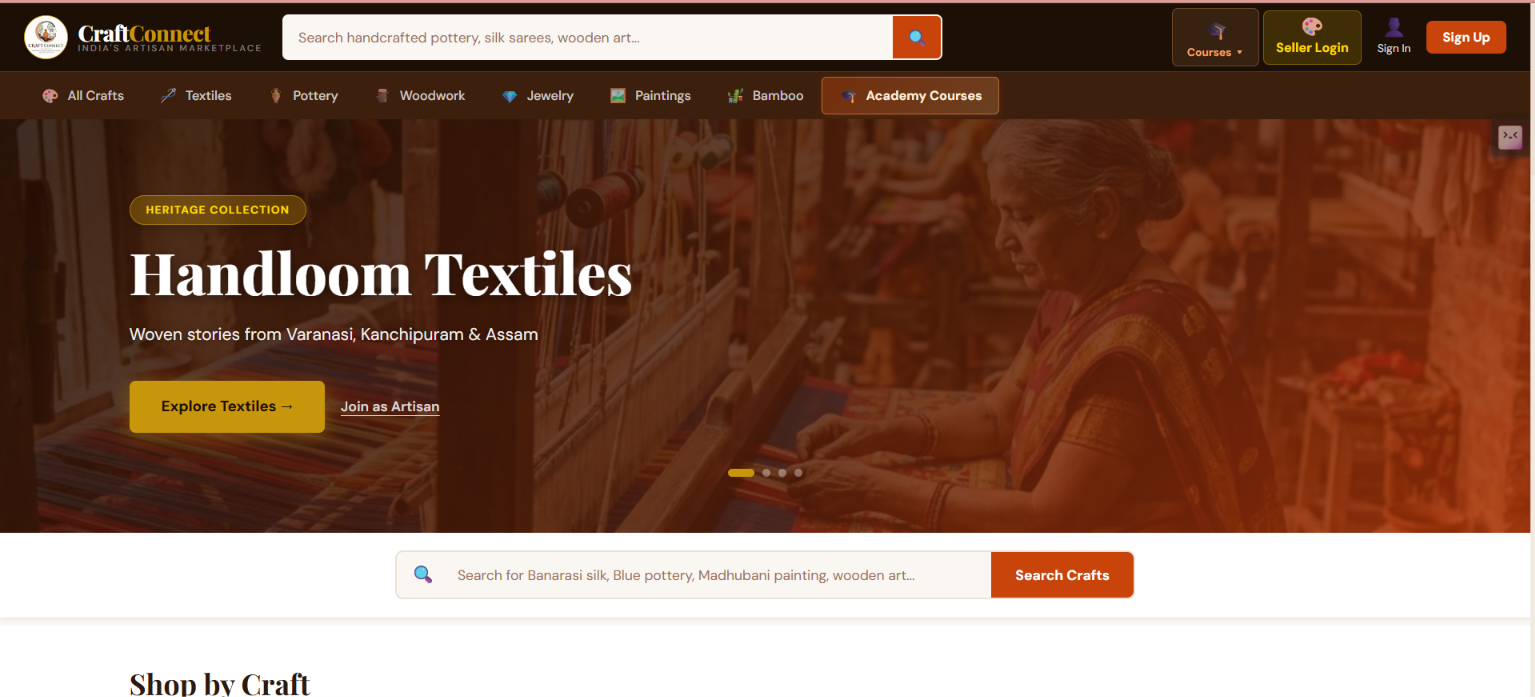 CraftConnect Marketplace & Academy